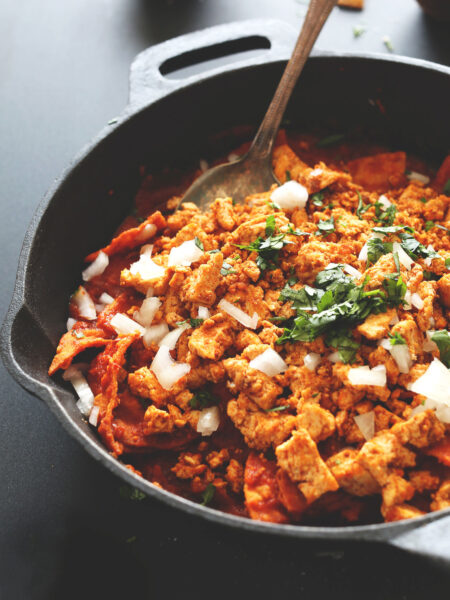 Chipotle Tofu Chilaquiles