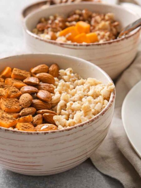Pumpkin Oats with Toasted Almonds